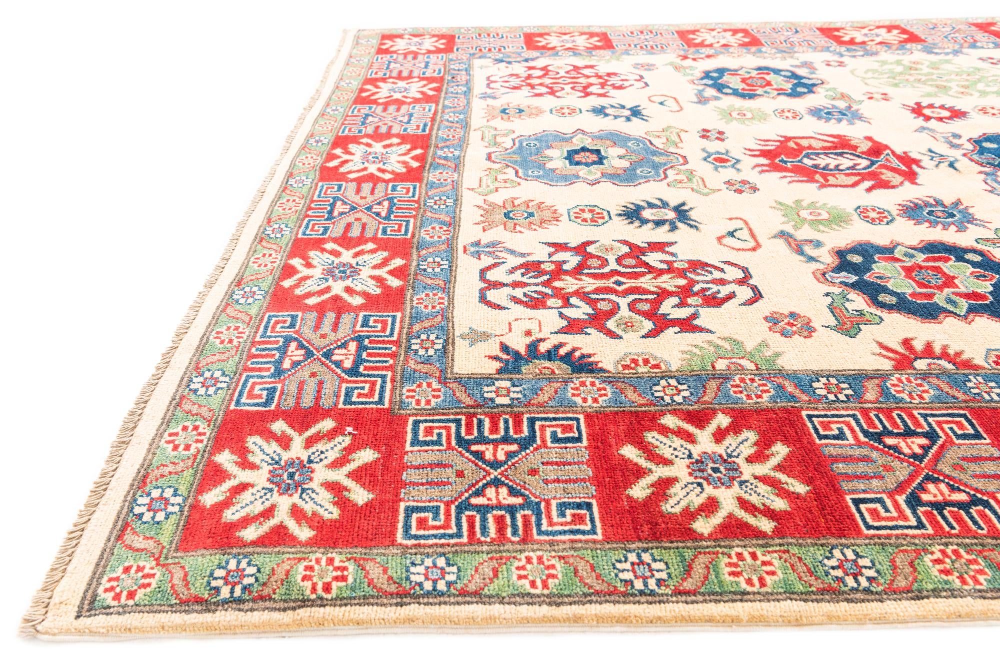 6' x 9' Hand Knotted Kazak Rug