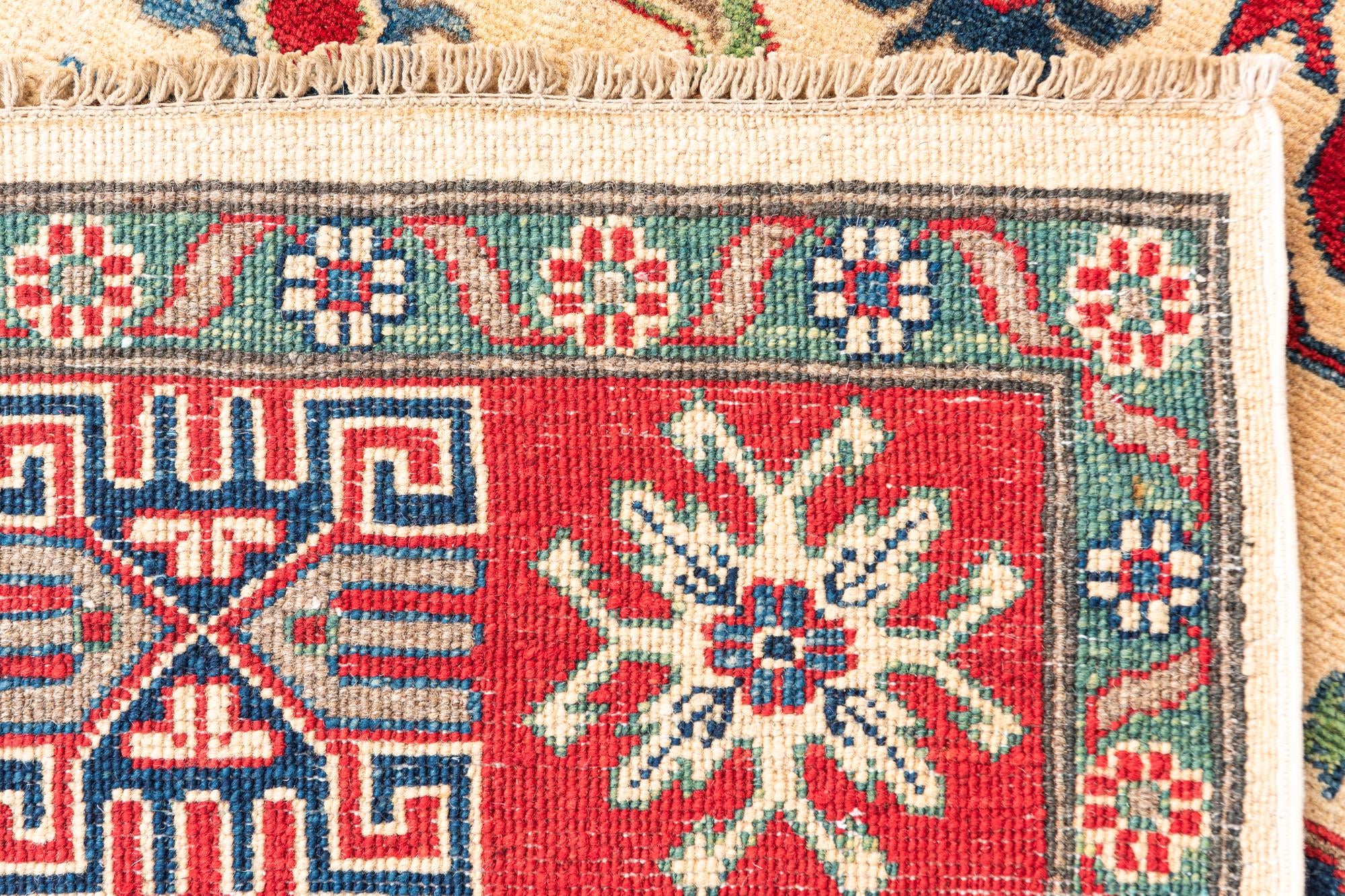 6' x 9' Hand Knotted Kazak Rug