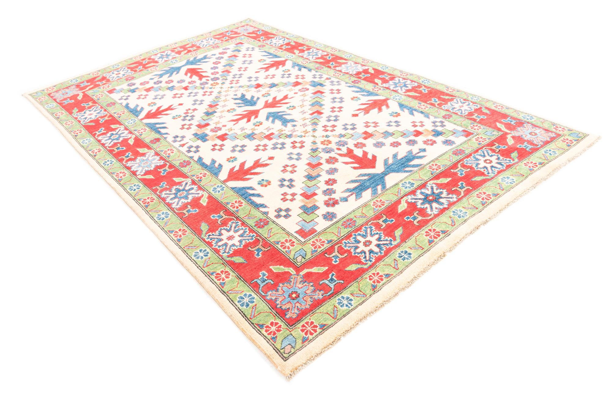 5' 10 x 9' Hand Knotted Kazak Rug