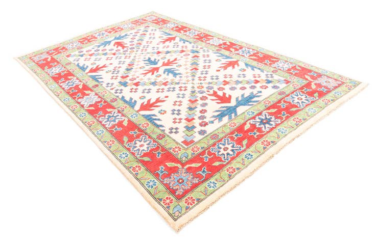 Detail image of 5' 10 x 9' Hand Knotted Kazak Rug