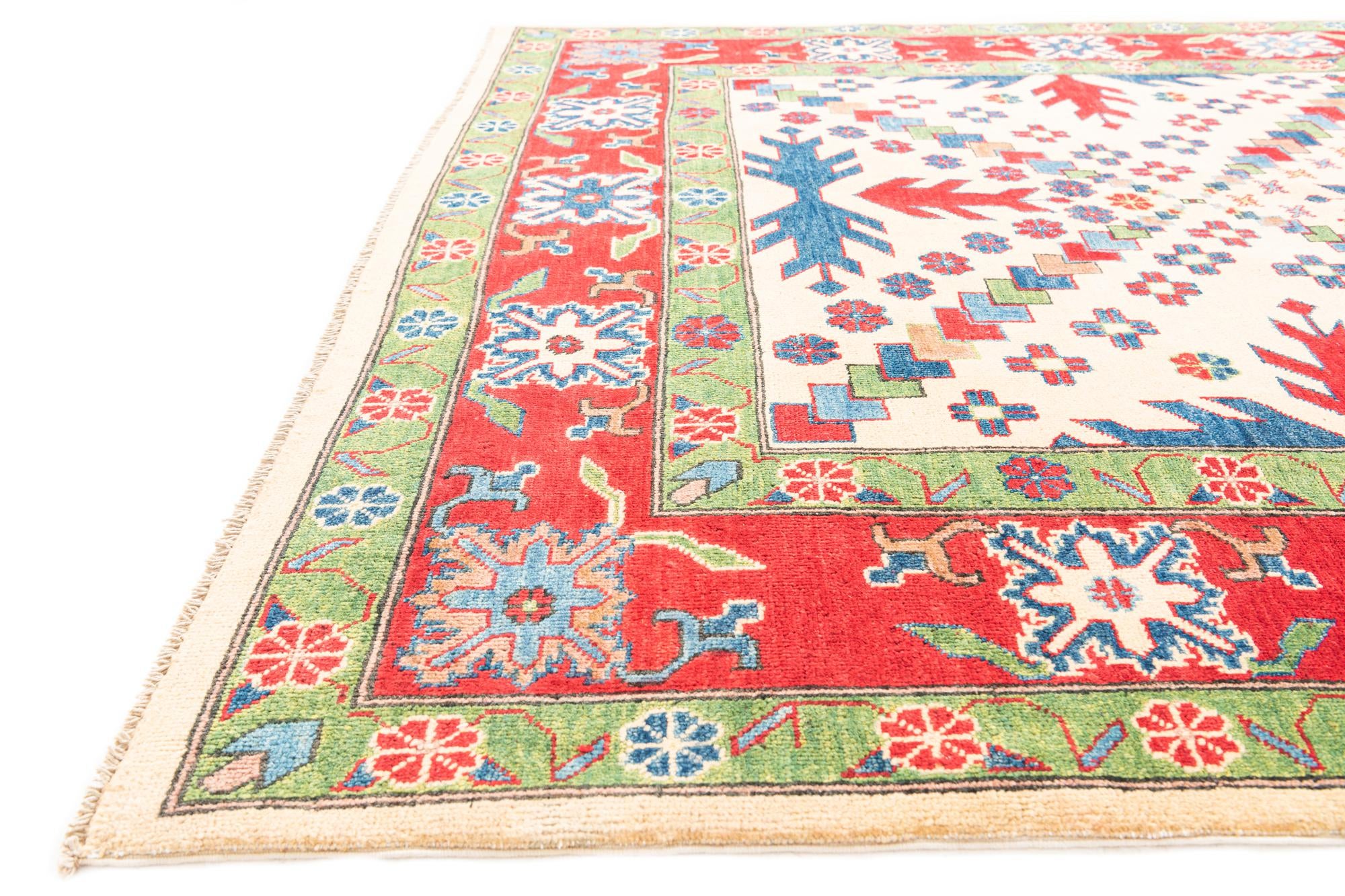 5' 10 x 9' Hand Knotted Kazak Rug