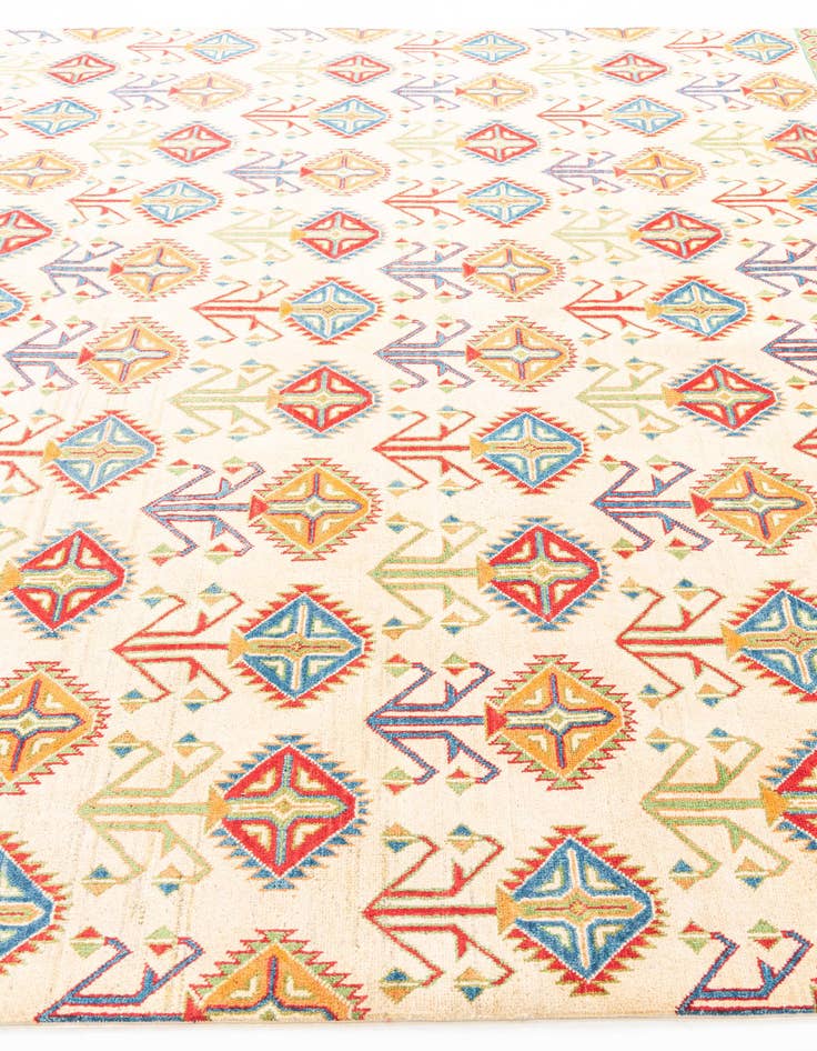 Detail image of 8' 5 x 12'  Hand Knotted Kazak Rug