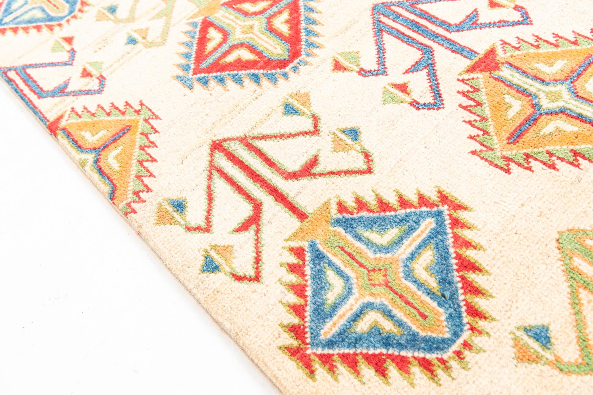 8' 5 x 12' Hand Knotted Kazak Rug