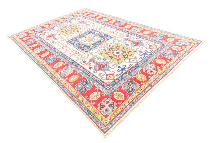 Detail image of 6' 7 x 10' 2 Hand Knotted Kazak Rug