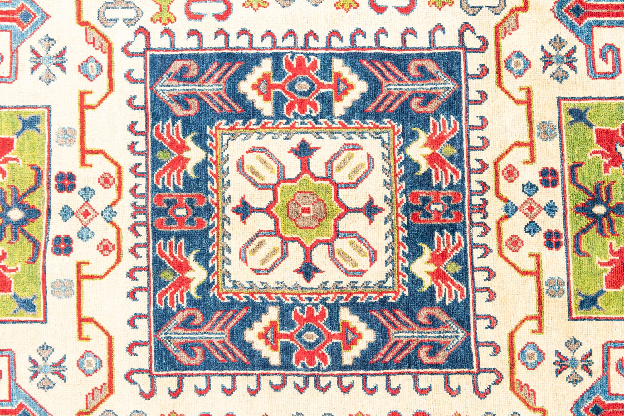 6' 7 x 10' 2 Hand Knotted Kazak Rug