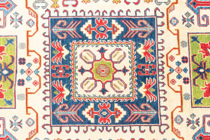 Detail image of 6' 7 x 10' 2 Hand Knotted Kazak Rug
