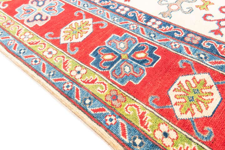 6' 7 x 10' 2 Hand Knotted Kazak Rug