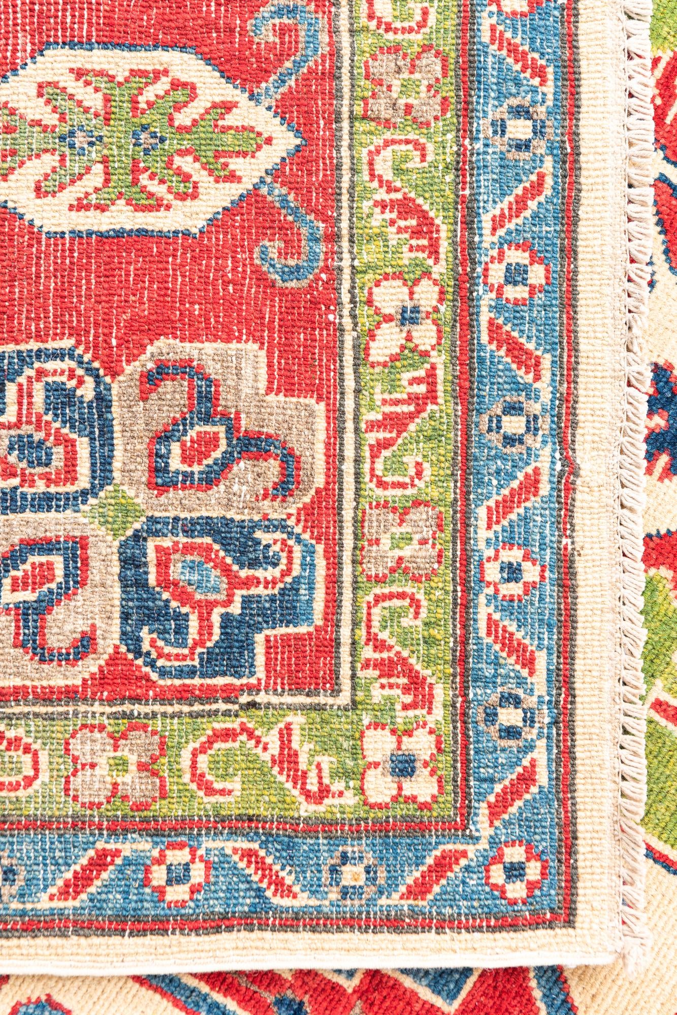 6' 7 x 10' 2 Hand Knotted Kazak Rug