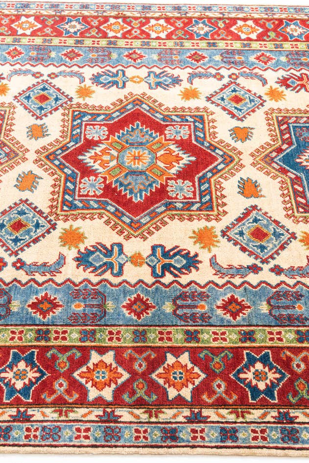 Detail image of 6' x 9' Hand Knotted Kazak Rug