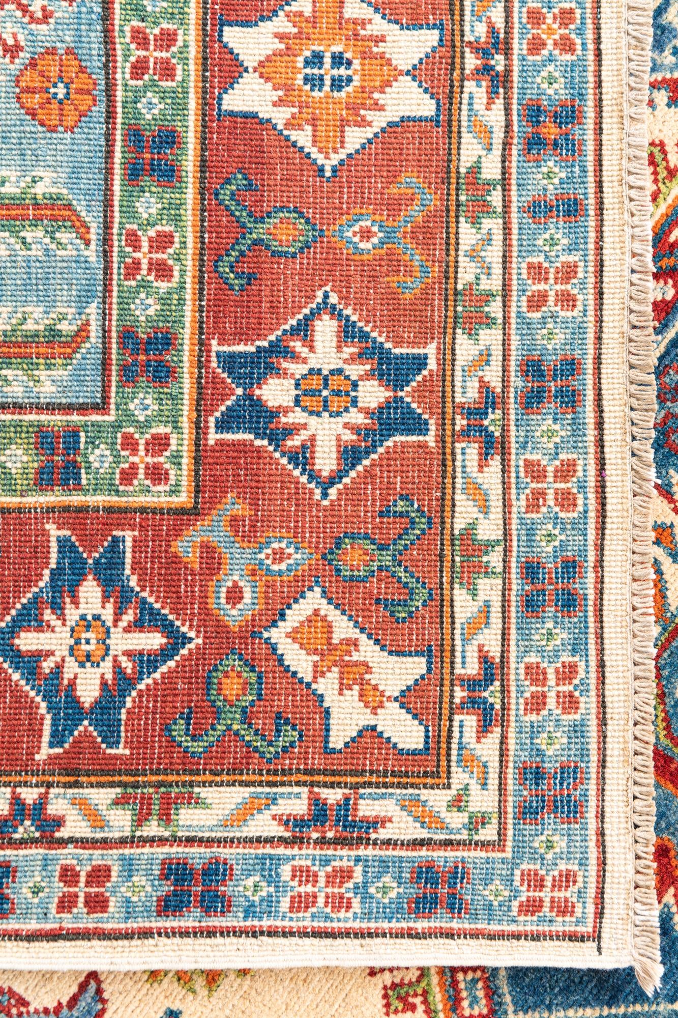 6' x 9' Hand Knotted Kazak Rug