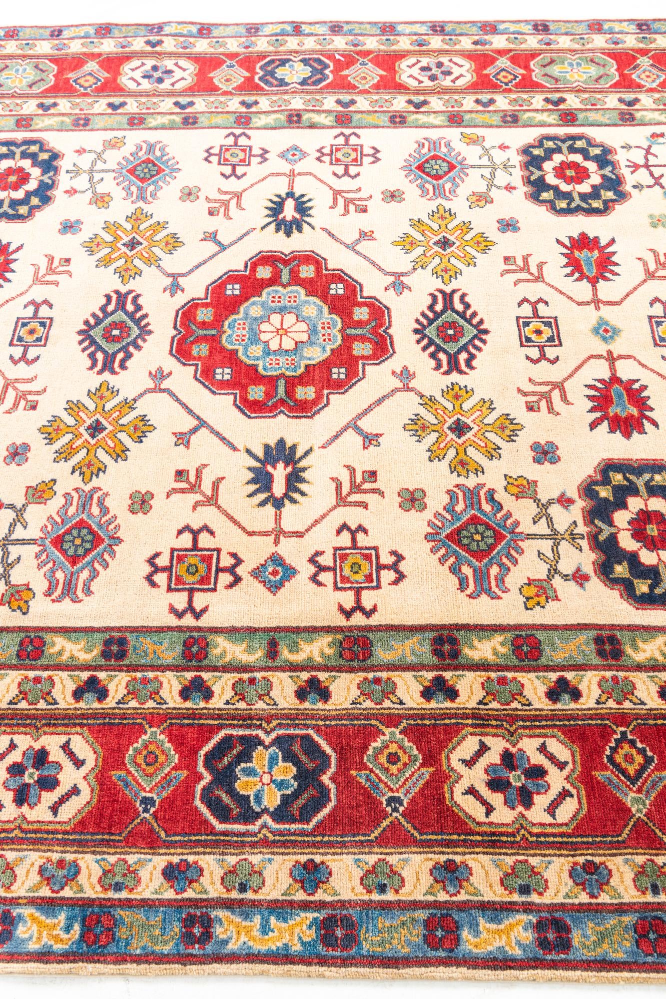 6' 8 x 9' 5 Hand Knotted Kazak Rug