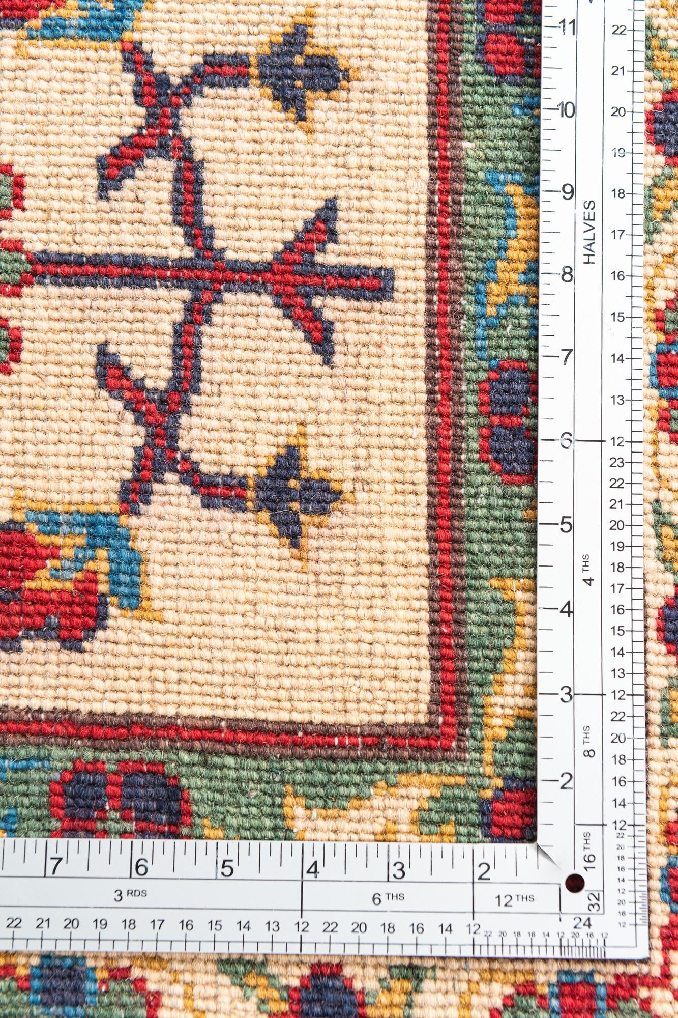 6' 8 x 9' 5 Hand Knotted Kazak Rug