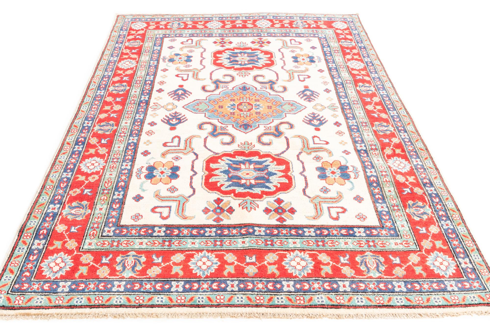 5' x 6' 9 Hand Knotted Kazak Rug