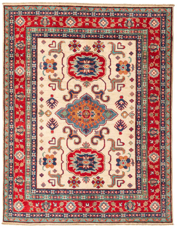 Detail image of 5' x 6' 9 Hand Knotted Kazak Rug