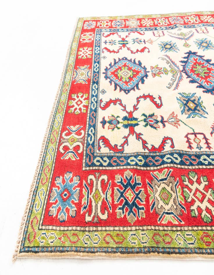 Detail image of 5' 1 x 6' 9  Hand Knotted Kazak Rug