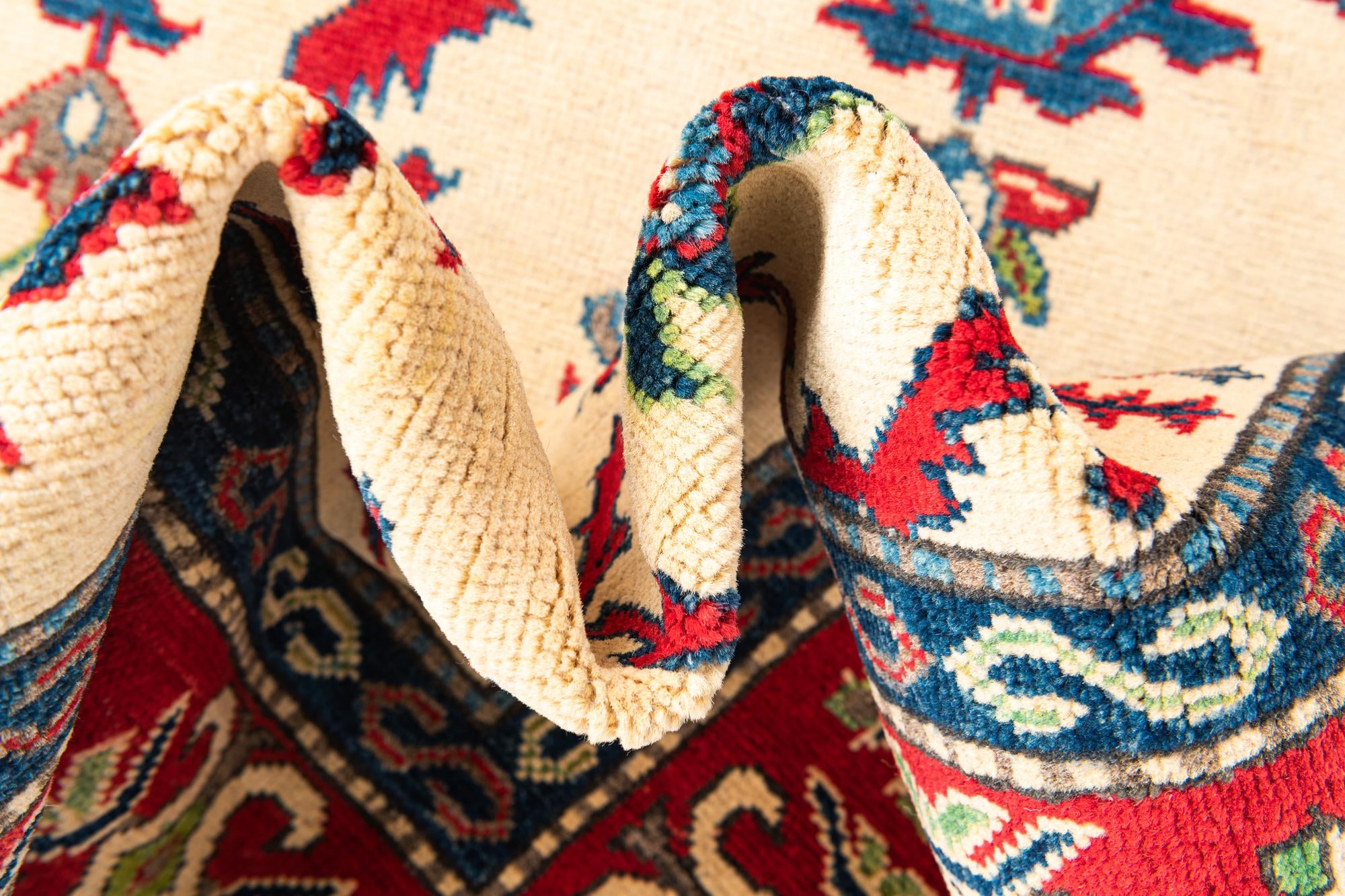 5' 1 x 6' 9 Hand Knotted Kazak Rug