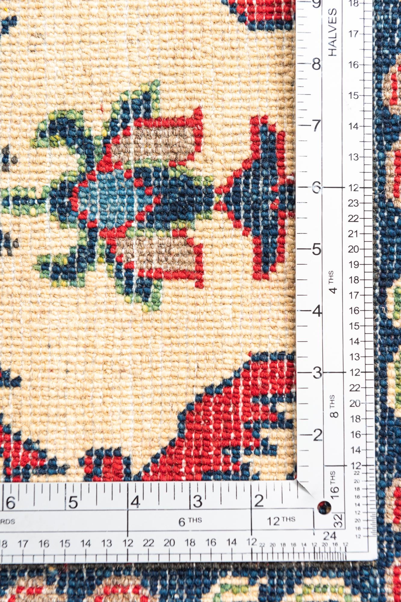 5' 1 x 6' 9 Hand Knotted Kazak Rug