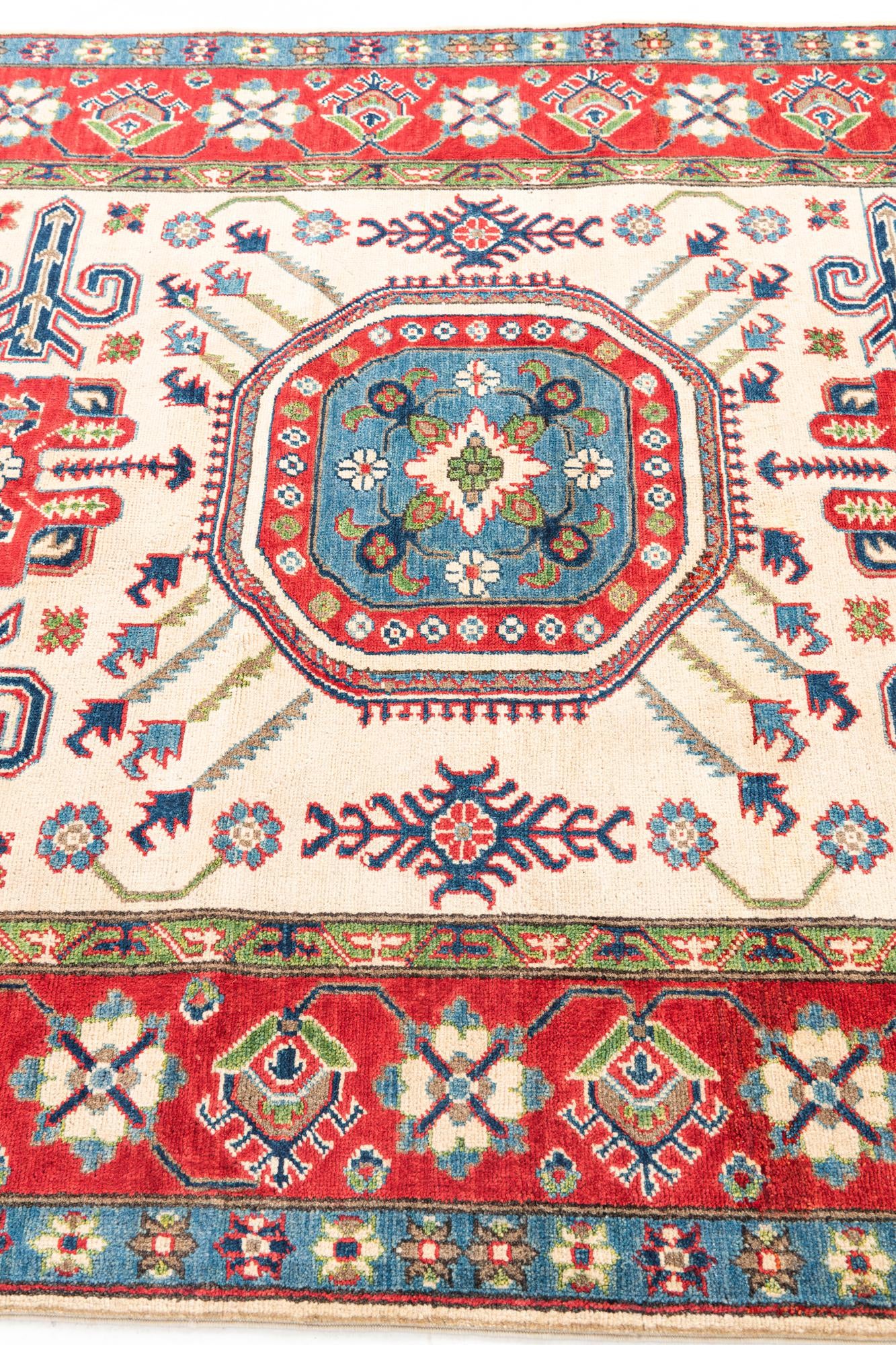 5' 1 x 6' 7 Hand Knotted Kazak Rug