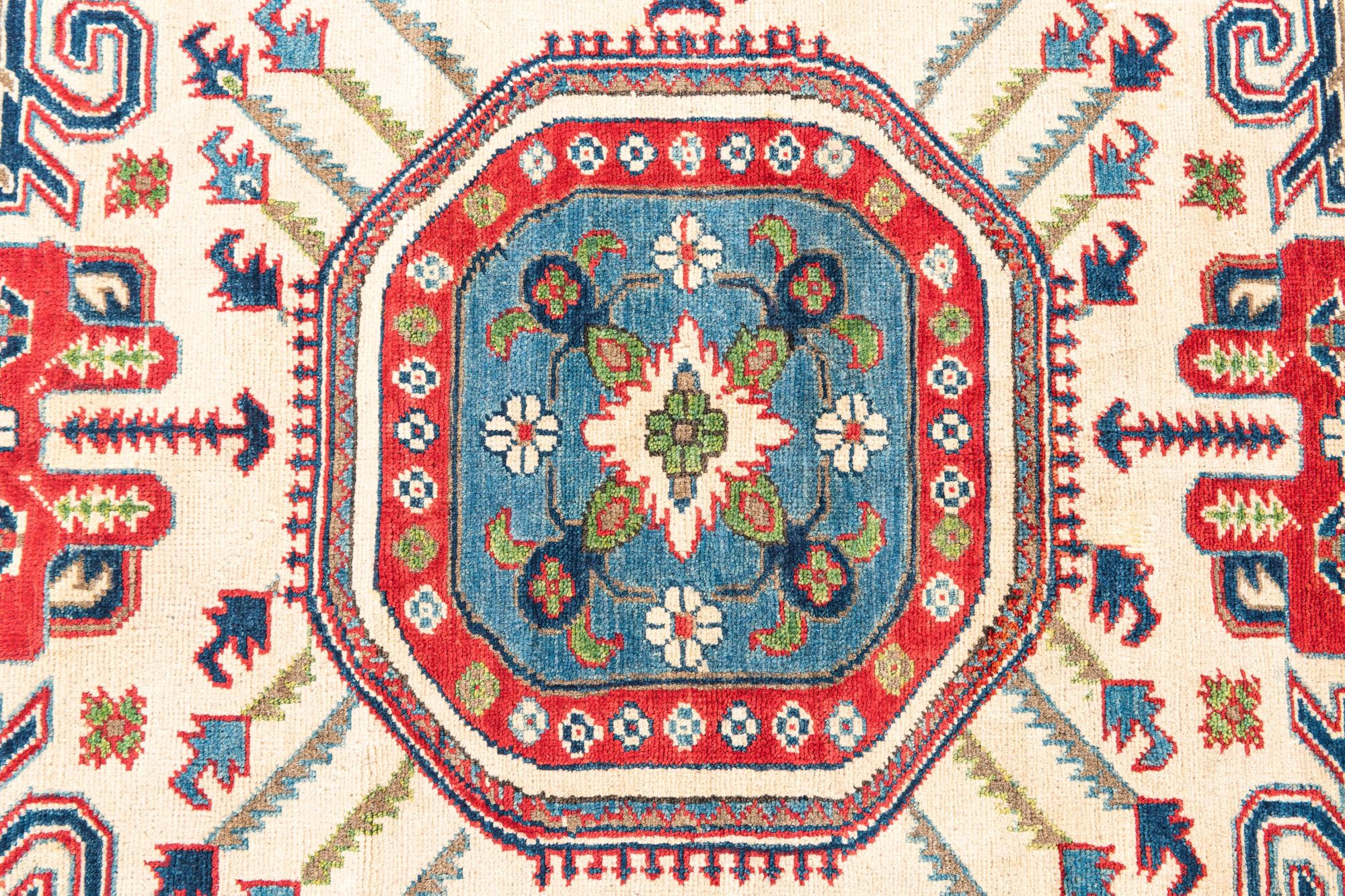 5' 1 x 6' 7 Hand Knotted Kazak Rug