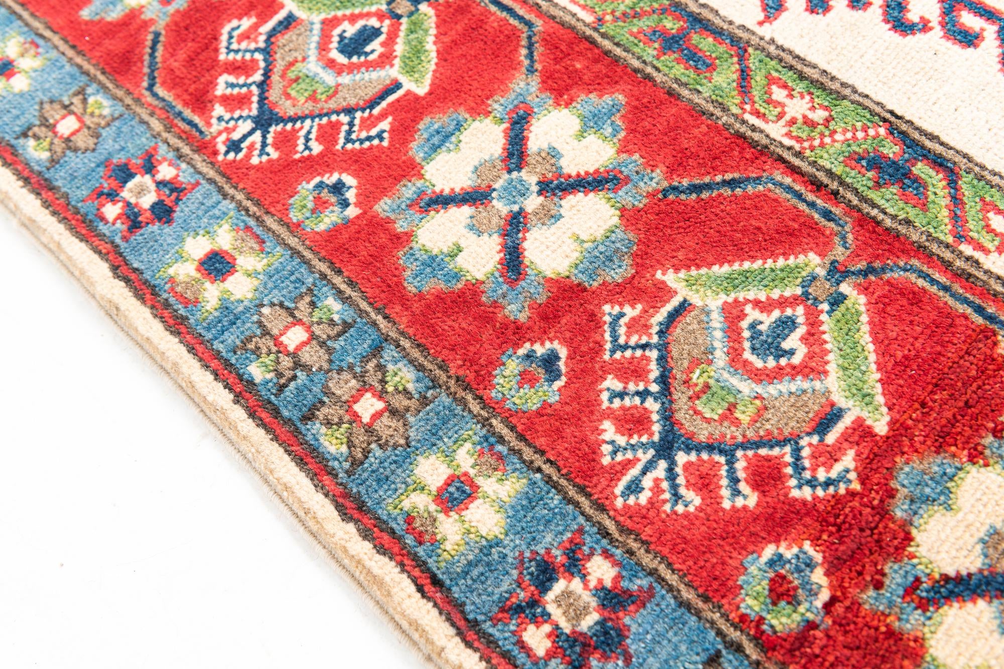 5' 1 x 6' 7 Hand Knotted Kazak Rug