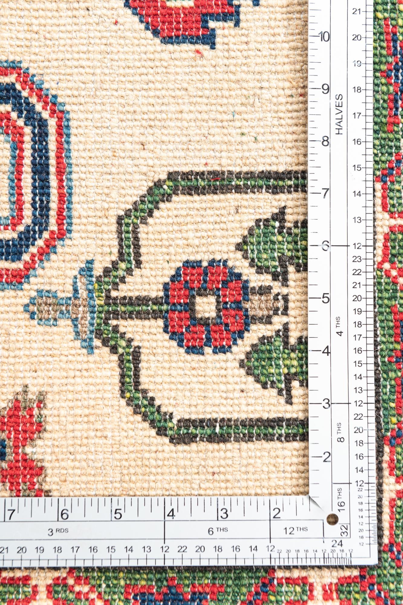 5' 1 x 6' 7 Hand Knotted Kazak Rug