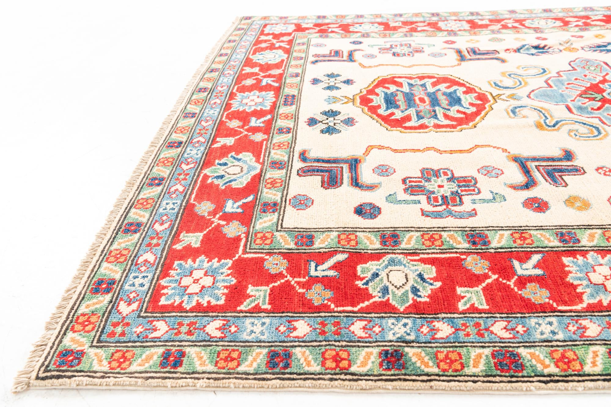 5' x 6' 10 Hand Knotted Kazak Rug