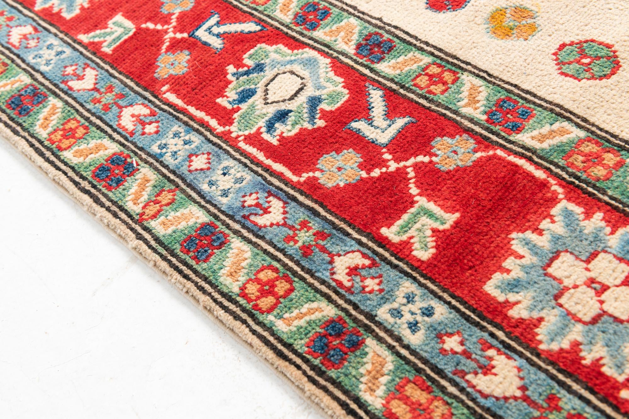 5' x 6' 10 Hand Knotted Kazak Rug