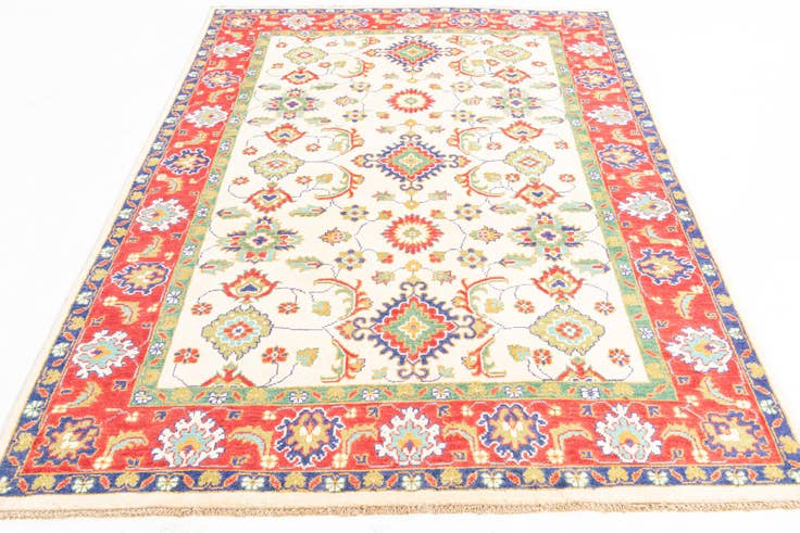 Detail image of 5' 2 x 7' Hand Knotted Kazak Rug