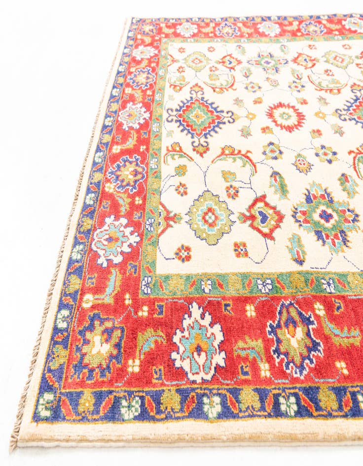 Detail image of 5' 2 x 7'  Hand Knotted Kazak Rug