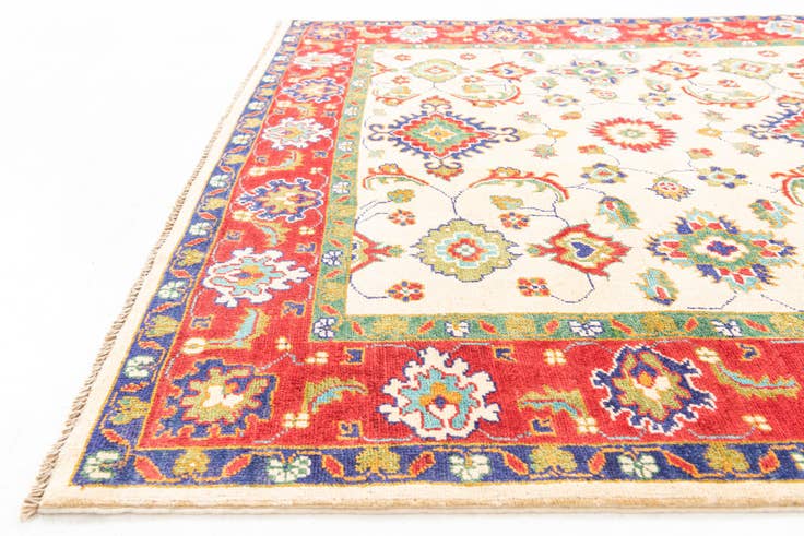 Detail image of 5' 2 x 7' Hand Knotted Kazak Rug