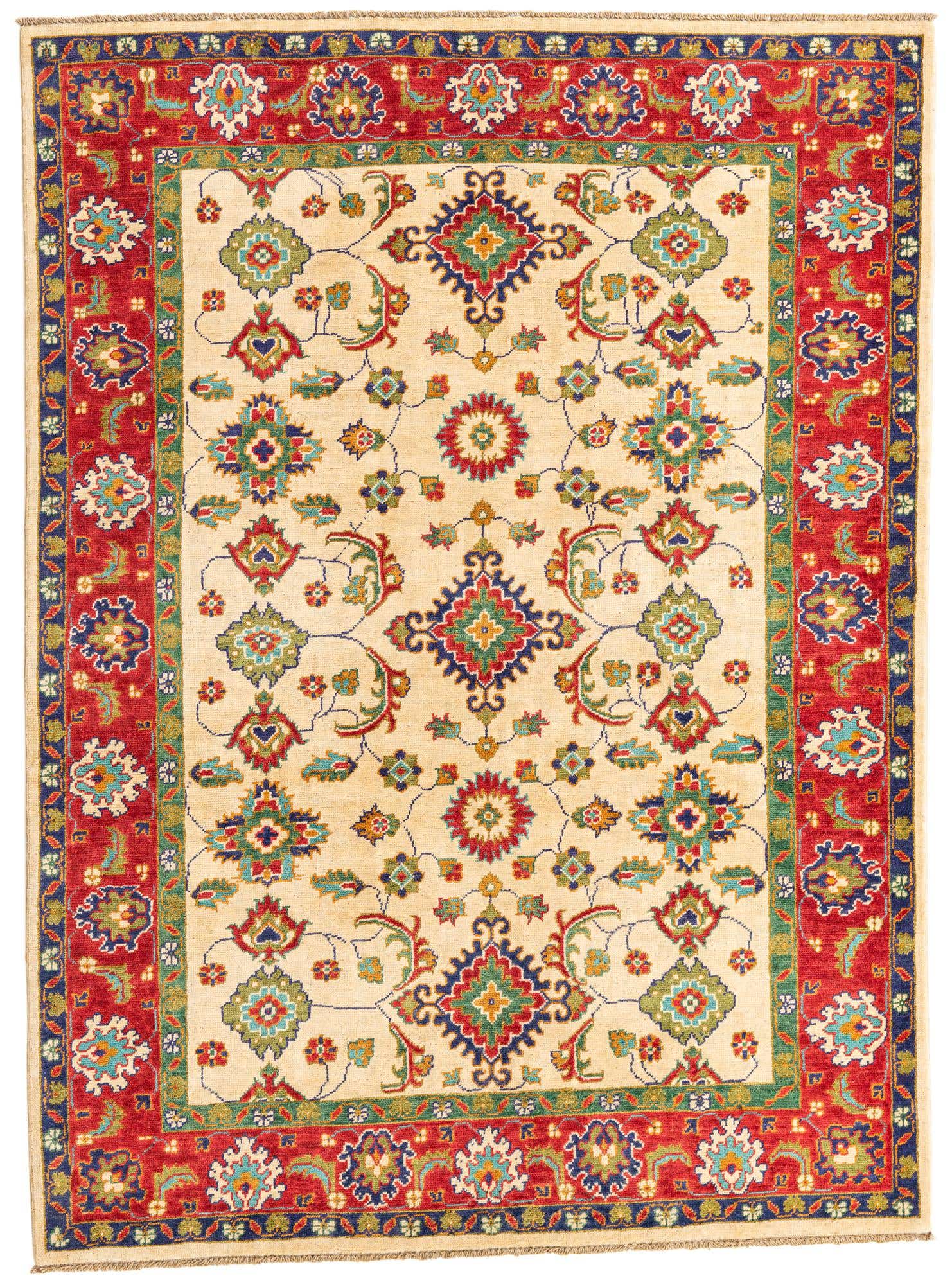 5' 2 x 7' Hand Knotted Kazak Rug