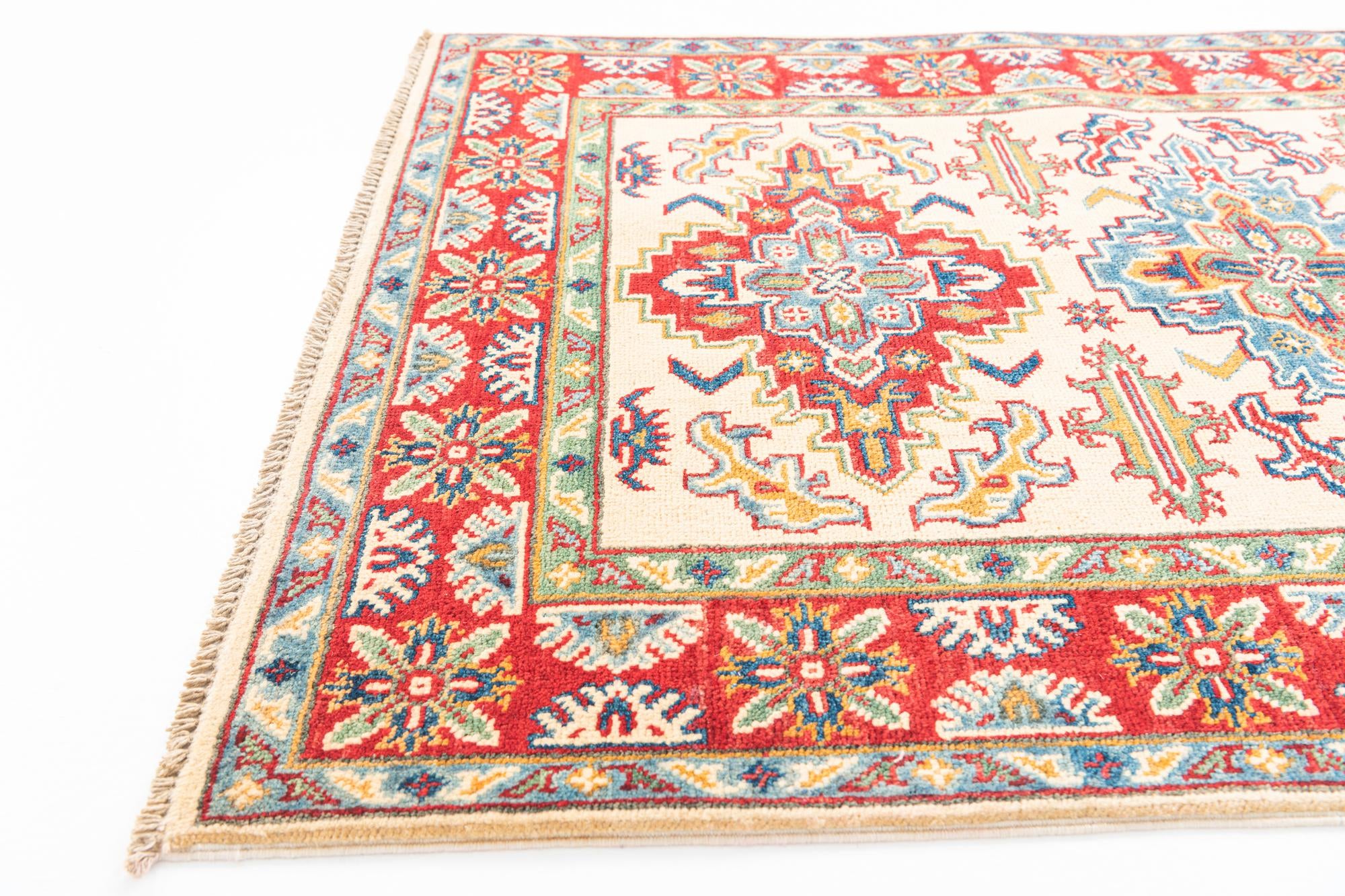 3' 3 x 4' 10 Hand Knotted Kazak Rug