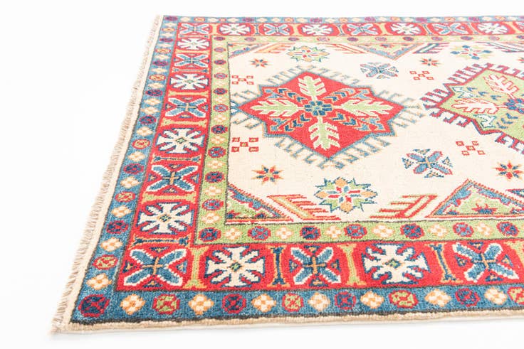 Detail image of 3' 4 x 5' Hand Knotted Kazak Rug