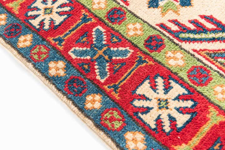 3' 4 x 5' Hand Knotted Kazak Rug