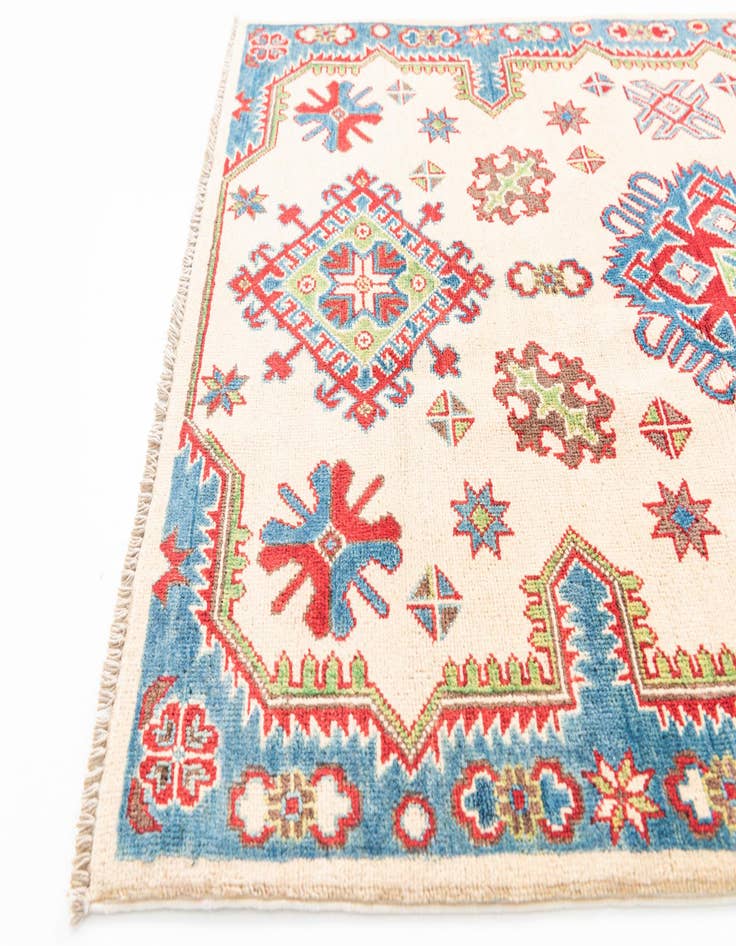 Detail image of 3' 4 x 5' 2  Hand Knotted Kazak Rug