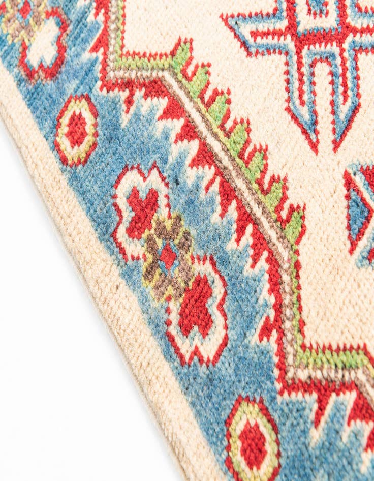 Detail image of 3' 4 x 5' 2  Hand Knotted Kazak Rug