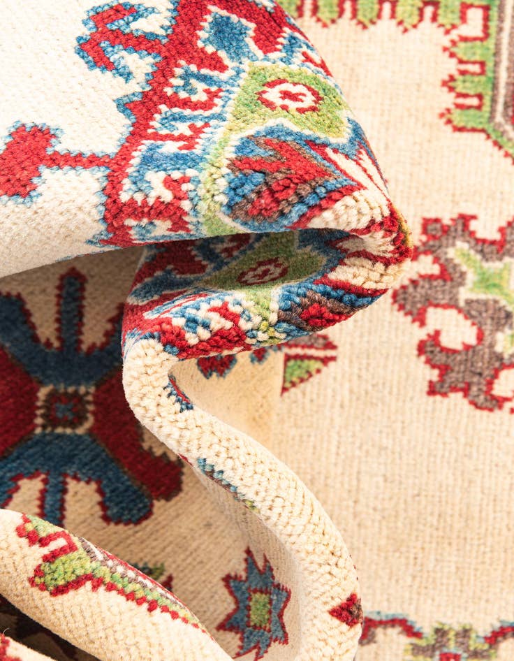 Detail image of 3' 4 x 5' 2  Hand Knotted Kazak Rug