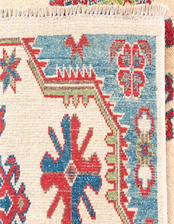 Detail image of 3' 4 x 5' 2  Hand Knotted Kazak Rug