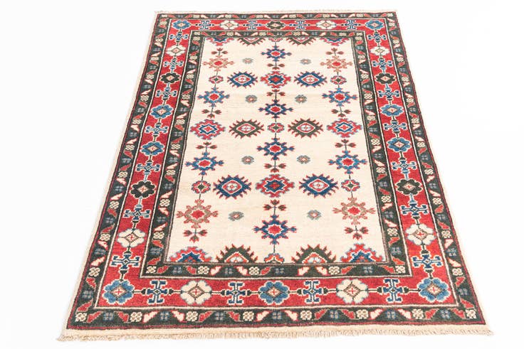 Detail image of 3' x 4' 7 Hand Knotted Kazak Rug