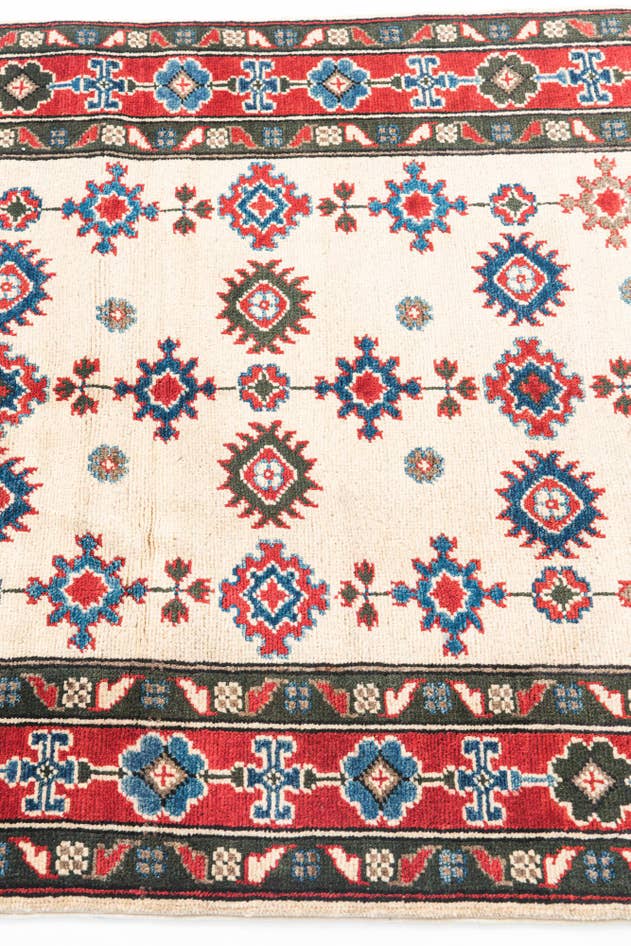 Detail image of 3' x 4' 7 Hand Knotted Kazak Rug