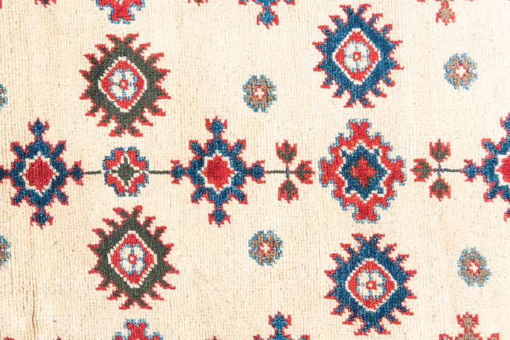3' x 4' 7 Hand Knotted Kazak Rug