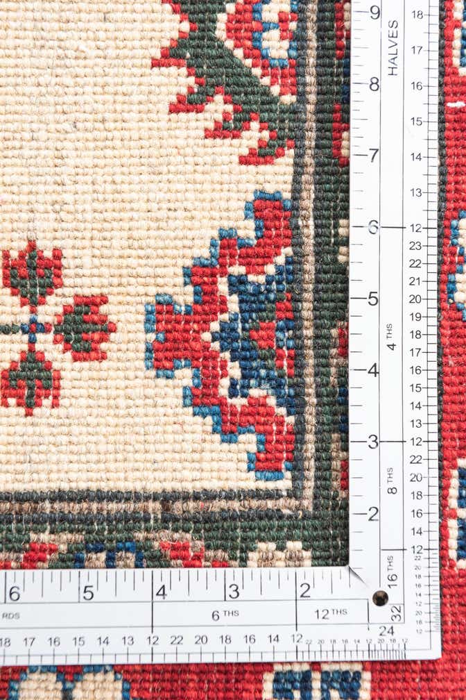 3' x 4' 7 Hand Knotted Kazak Rug