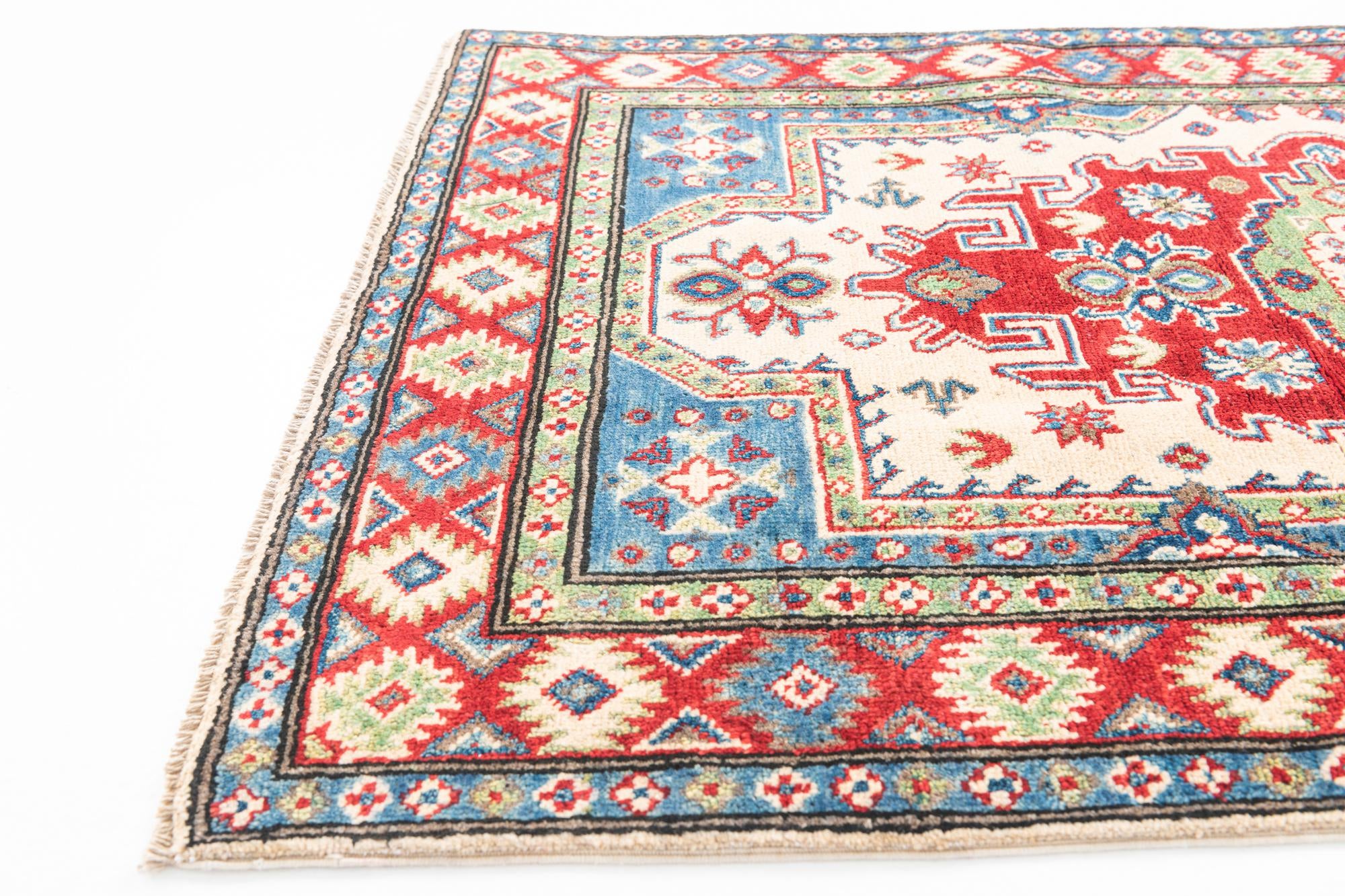 3' 3 x 5' 1 Hand Knotted Kazak Rug