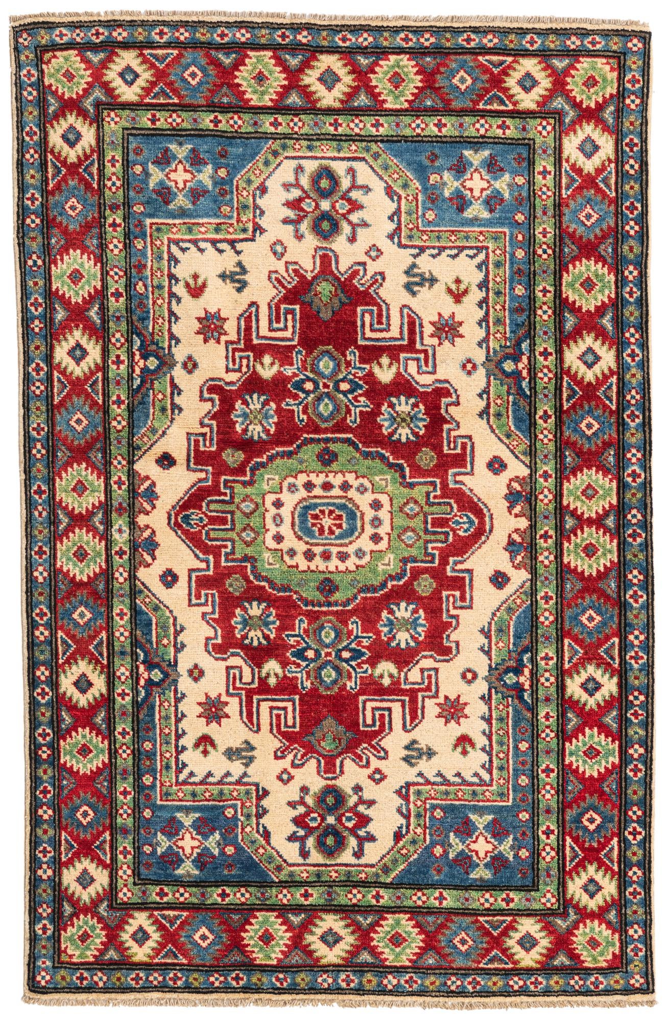 3' 3 x 5' 1 Hand Knotted Kazak Rug