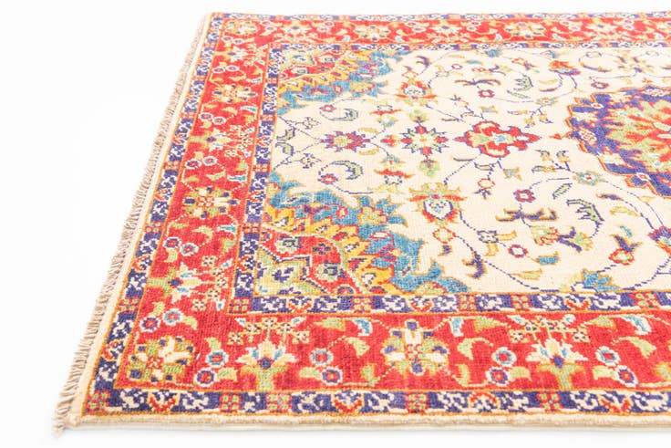 Detail image of 3' 2 x 5' Hand Knotted Kazak Rug