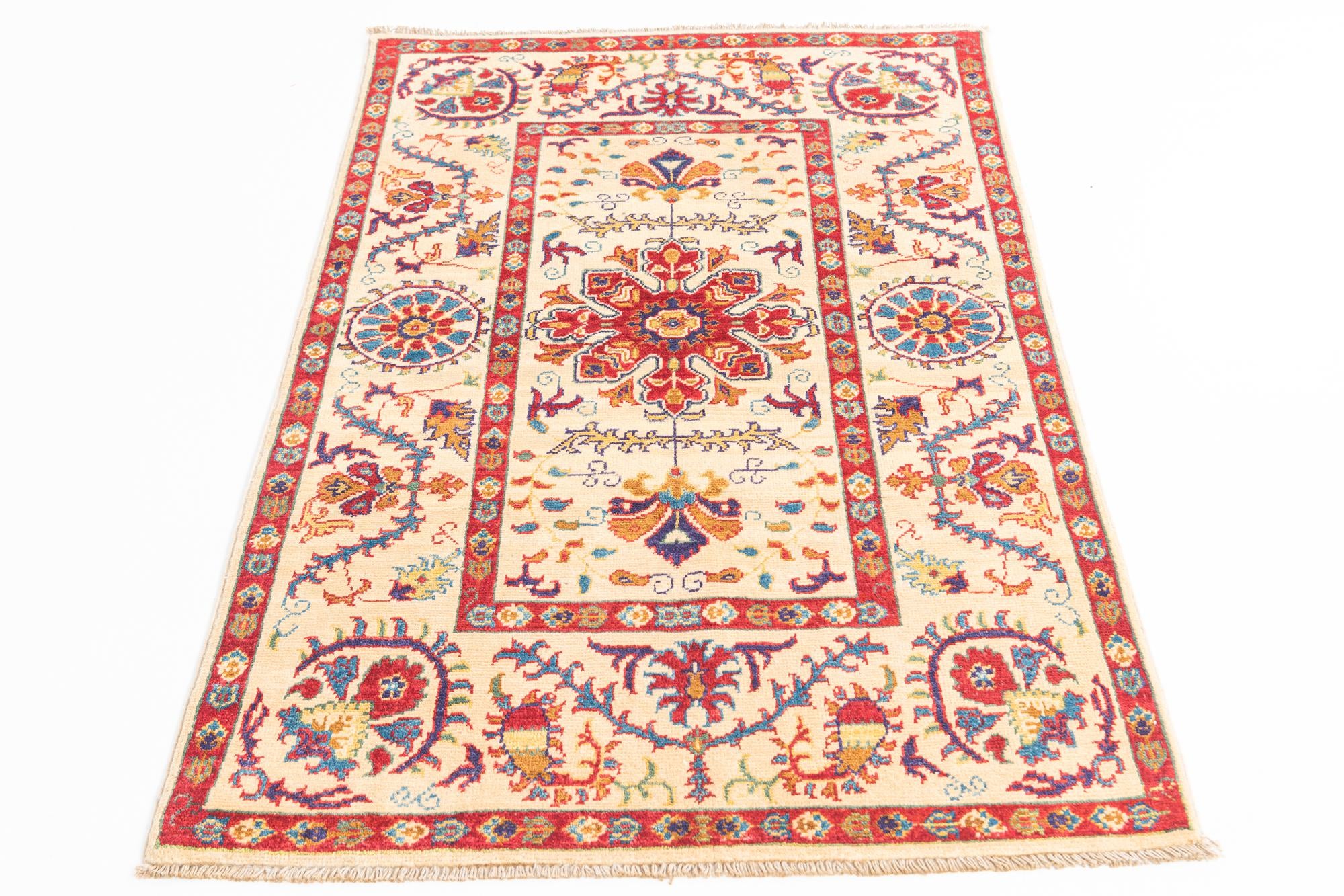 3' 1 x 5' Hand Knotted Kazak Rug