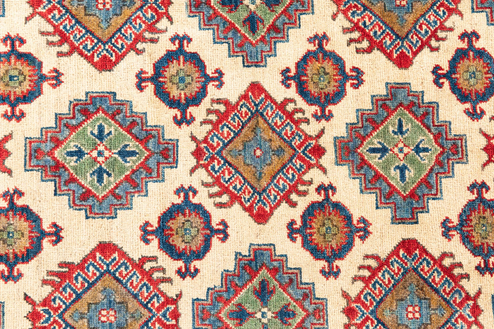 4' x 5' 7 Hand Knotted Kazak Rug