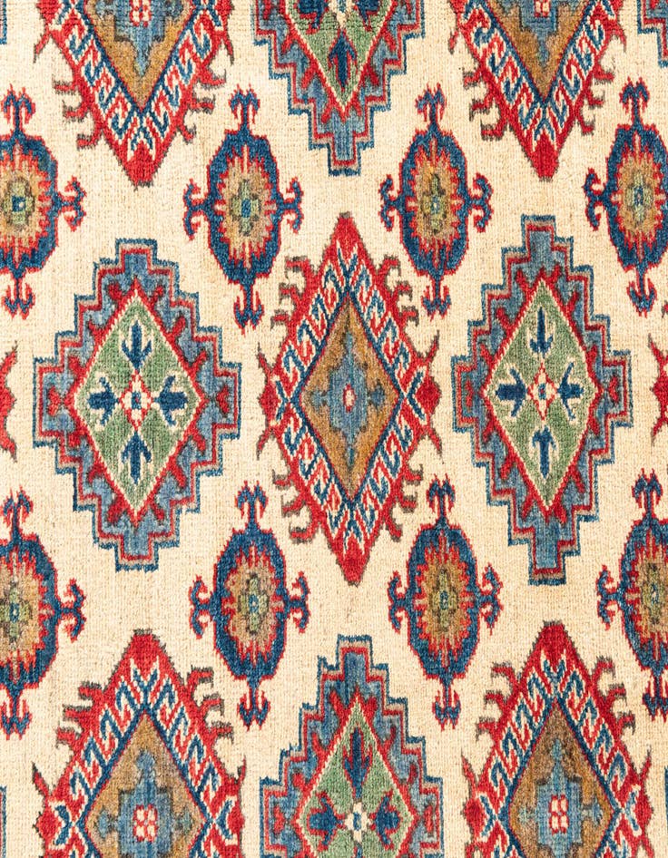 Detail image of 4' x 5' 7  Hand Knotted Kazak Rug