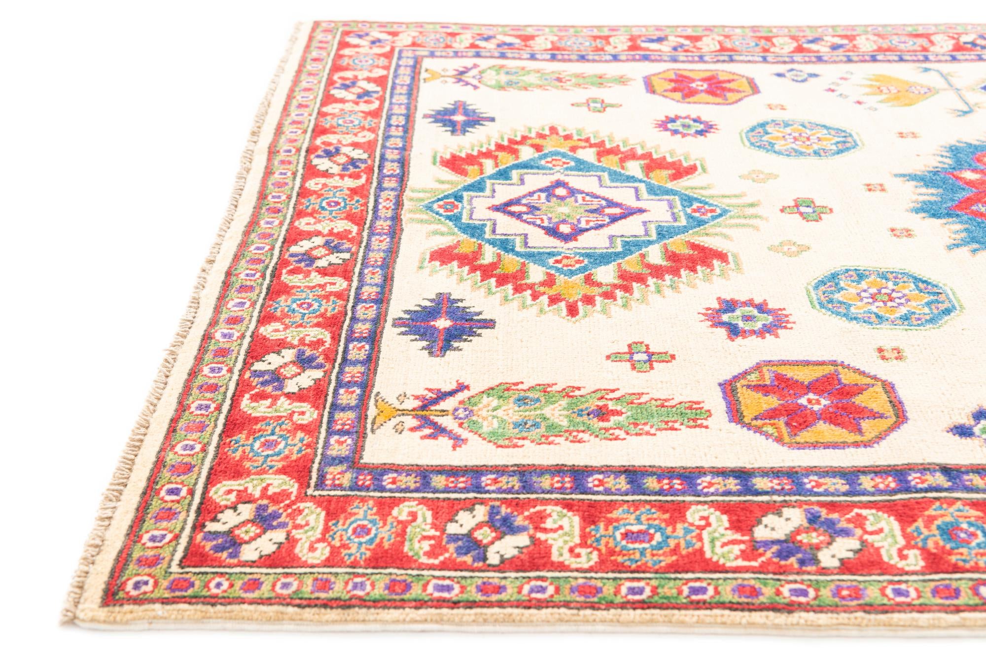 4' x 6' Hand Knotted Kazak Rug