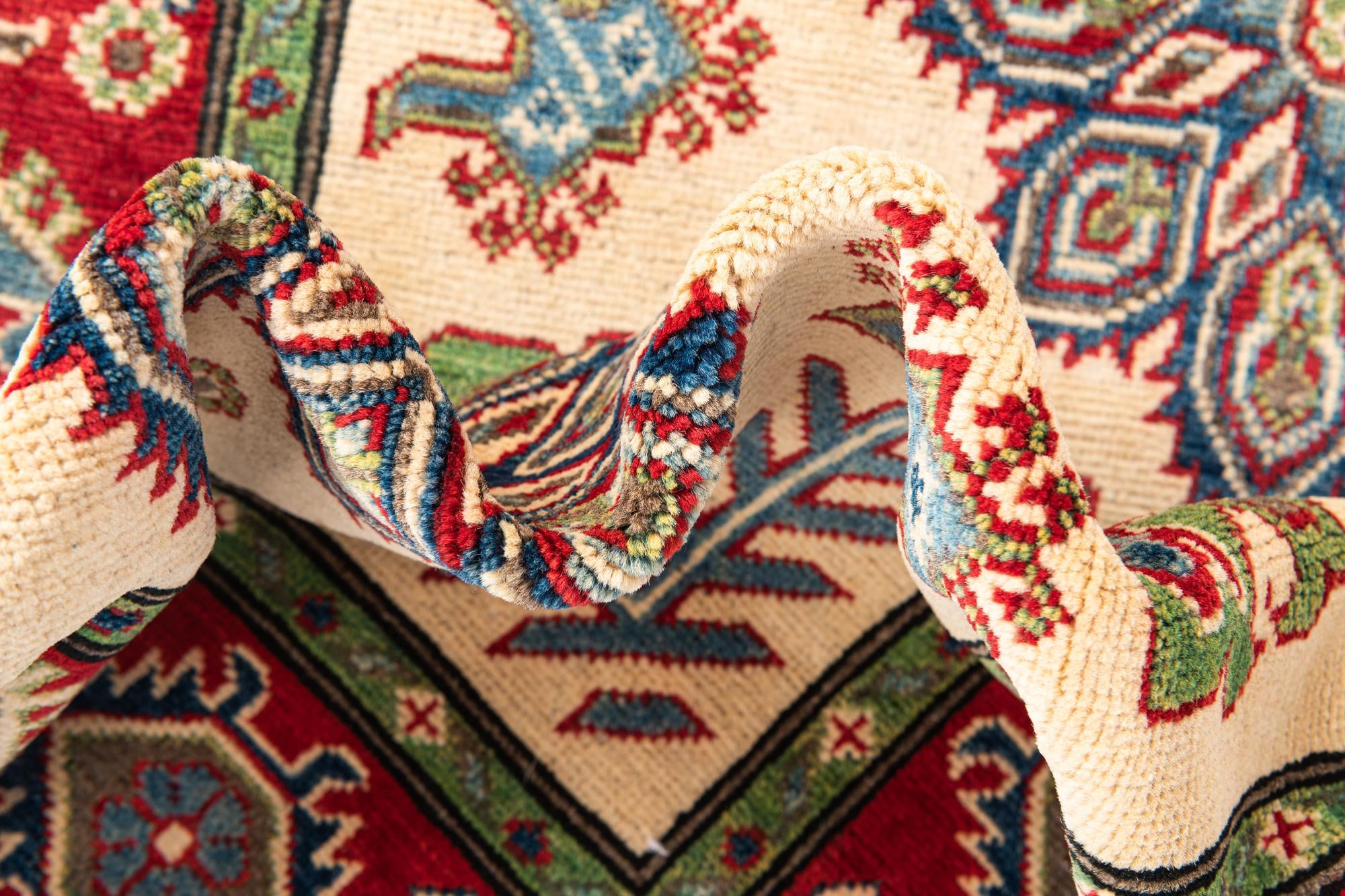 4' x 6' Hand Knotted Kazak Rug